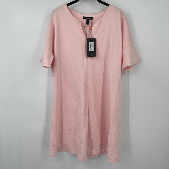 Isabella Oliver Womens Dress 2 Pink Short Sleeves Reesse Maternity Ponte Stretch - Picture 1 of 15